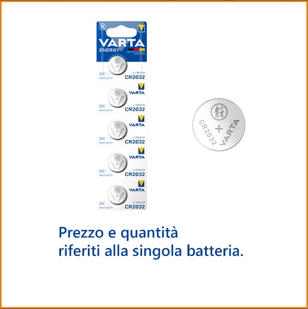 Batteria a Bottone 3V CR2032 *(1pz)